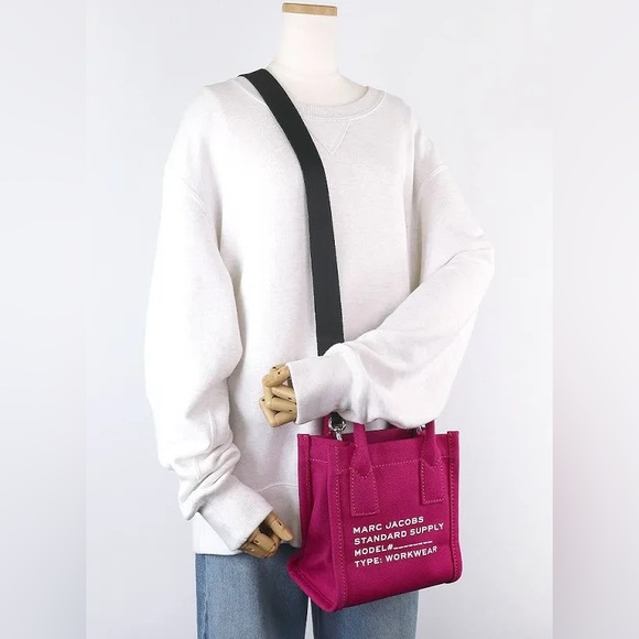 Marc Jacobs Canvas Standard Supply Crossbody Strap Small Tote Bag